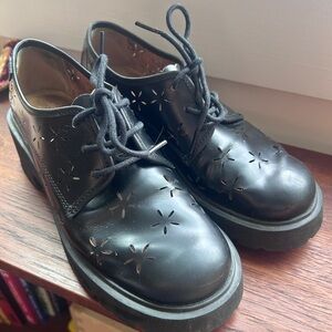 Camper Milah Black Cutout Oxfords